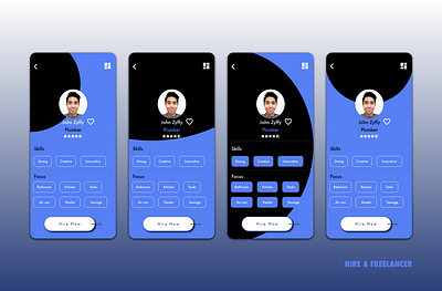 Hire a freelancer adobexd app design mobile ui ux xd design