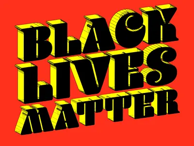 BLM bold color design illustrator social justice typography vector