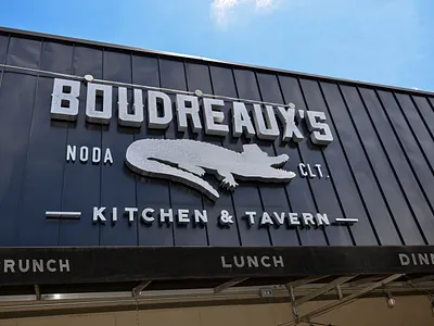 Boudreaux's NoDa rebrand branding design logo typography