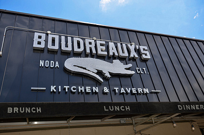 Boudreaux's NoDa rebrand branding design logo typography