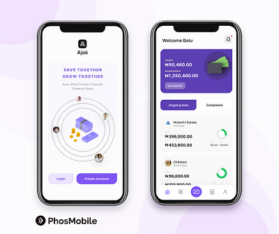Digitised Group Savings app branding fintech graphicdesign mobile mobile app mobile design mobile ui ui ux