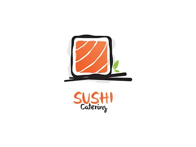 Sushi Catering | Logo Design Concept branding design illustration logo logo design mascot brand logo design mascot illustration logo illustration logomaker logobusiness logodesign logos logotips