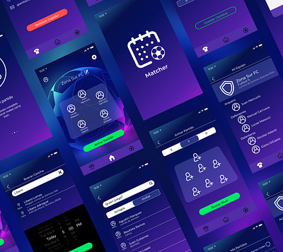 Wireframes - Matcher app apple coderhouse design human mobile mockup ux uxdesign uxui