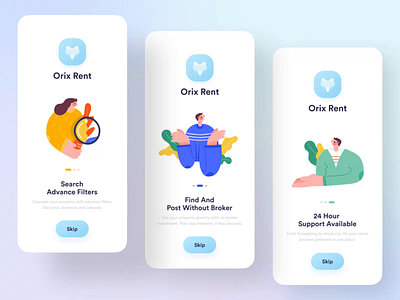 Orix Rent App Onboarding Animation animate animation app interaction app onboarding home rent illustration micro interaction microinteraction onboard onboarding onboarding screen onboarding screens onboarding ui real estate realestate rent rental rental app renting ui