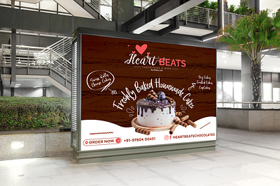 Billboard advertisement baked bakery banner billboard brand branding cake chocolate contemporary design graphic design india modern print signage signboard