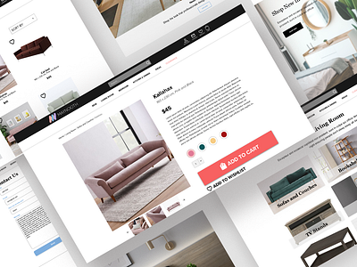 Maynooth Furniture Website Design app furniture ui uiux ux visual design web