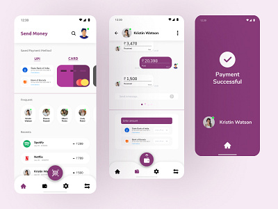 Payment App Design app design mobile app design payment app ui ui designer ui ux design uidesign web designer