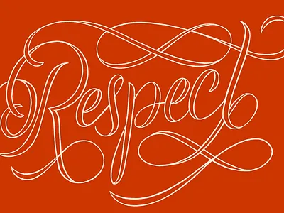 Respect hand lettering lettering type typography