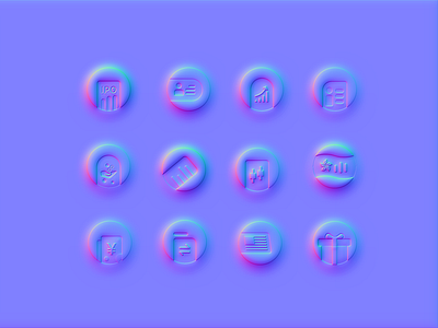 Financial icons design icon ui