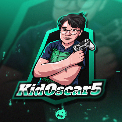 KidOscar5 Portrait logo australian branding controller esport esportlogo gaming gaming logo green green logo illustration illustrator inspiration logo logo design mascot logo portrait portrait illustration portraits vector vector illustration