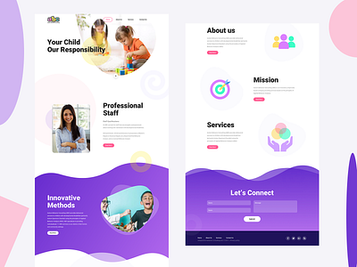 Autism homepage design ui ux web website