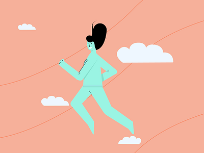 Freedom air character enjoy free freebie freedom graphic happy illustration relax relaxing sky ui vector