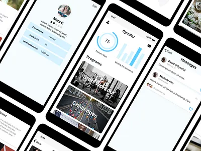 GymPal 1.0 gym app interaction design mobile apps ui ux uxdesign