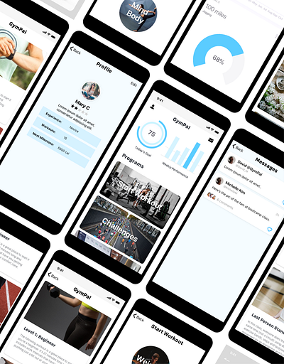 GymPal 1.0 gym app interaction design mobile apps ui ux uxdesign