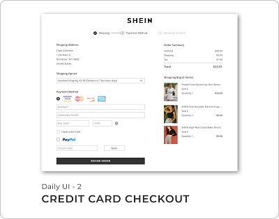 Credit Card Checkout 100 days challenge 100 days of ui branding design typography ui ux web