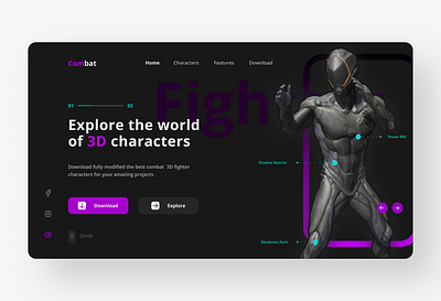 New 3D landing page 3d graphics animation clean design design landingpage minimal simple design typography uiux vector web webdevelopment