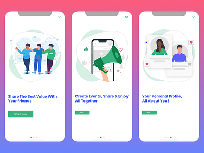 mobile app onboarding ui ios android travel sharing app app illustration flat design illustration onboarding onboarding illustration ui walkthrough