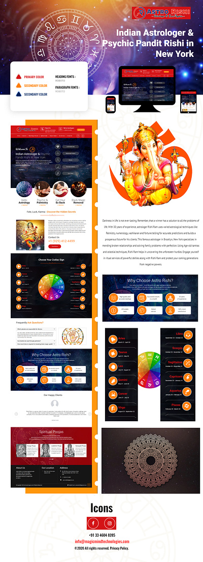 USA largest Astrology website design and development astrologywebsite design art horoscope