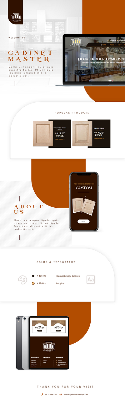 Customized furniture Company web application app furniturewebsite typography website concept websitedesign