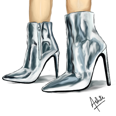 metallic heels digiart digital illustration digital painting digitalart illustration illustration art illustrations