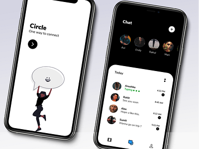Chat App apple branding chat app chatting app dashboard ui design ios app design social app social media design socialmedia ui ui ux