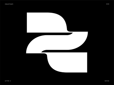 Letter Z - Experimental 36daysoftype branding experiment experimental flat icon letter letter logo letter z lettering type design typeface typography