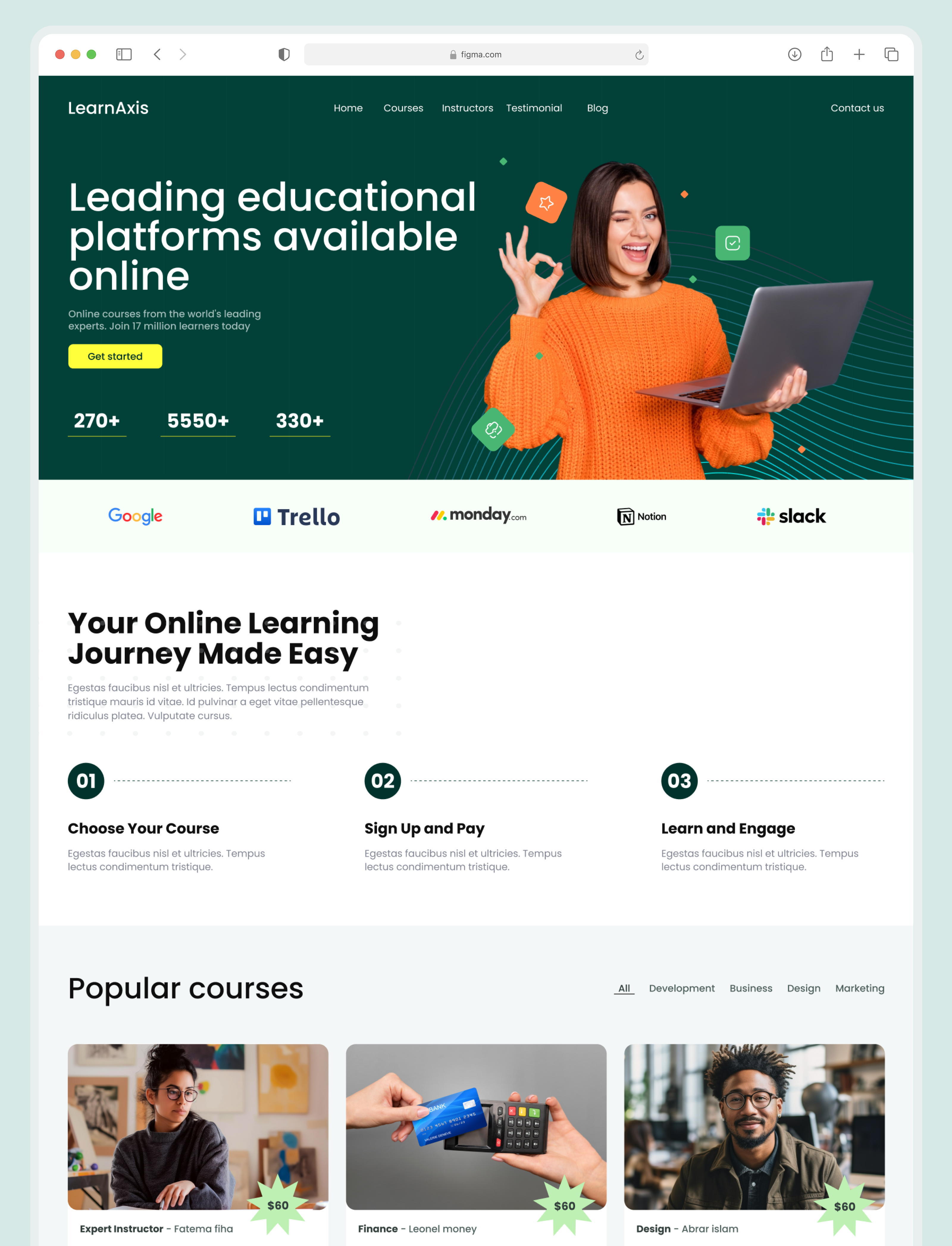 Learning Management System SaaS Landing Page UX/UI Design by Chapter 24 ...