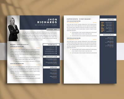 Clean and Professional CV Template for Microsoft Word job search success