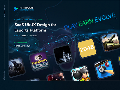 SaaS UI/UX Design for Esports Platform esports games gaming igaming platform play game saas ui kit uiux web app web design website