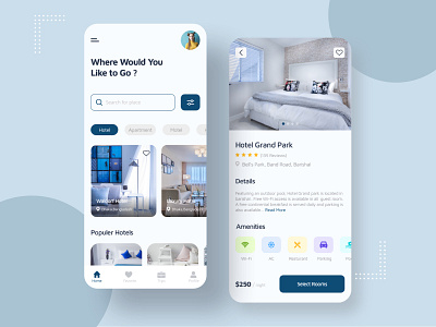 Hotel Booking App adventure booking booking app booking system design hotel hotel booking mobile app mobile ui simple simple ui travel ui uidesign ux uxdesign