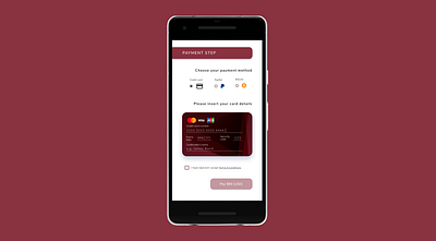 Credit Card Checkout [DailyUI 002] app card credit card checkout dailyui dailyui 002 design mobile mobile ui payment form payment method ui