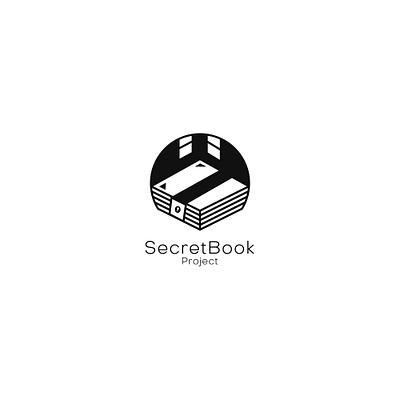 Secret Book book book logo branding design flat logo graphic minimalism minimalist logo sample logo simple logo window window logo