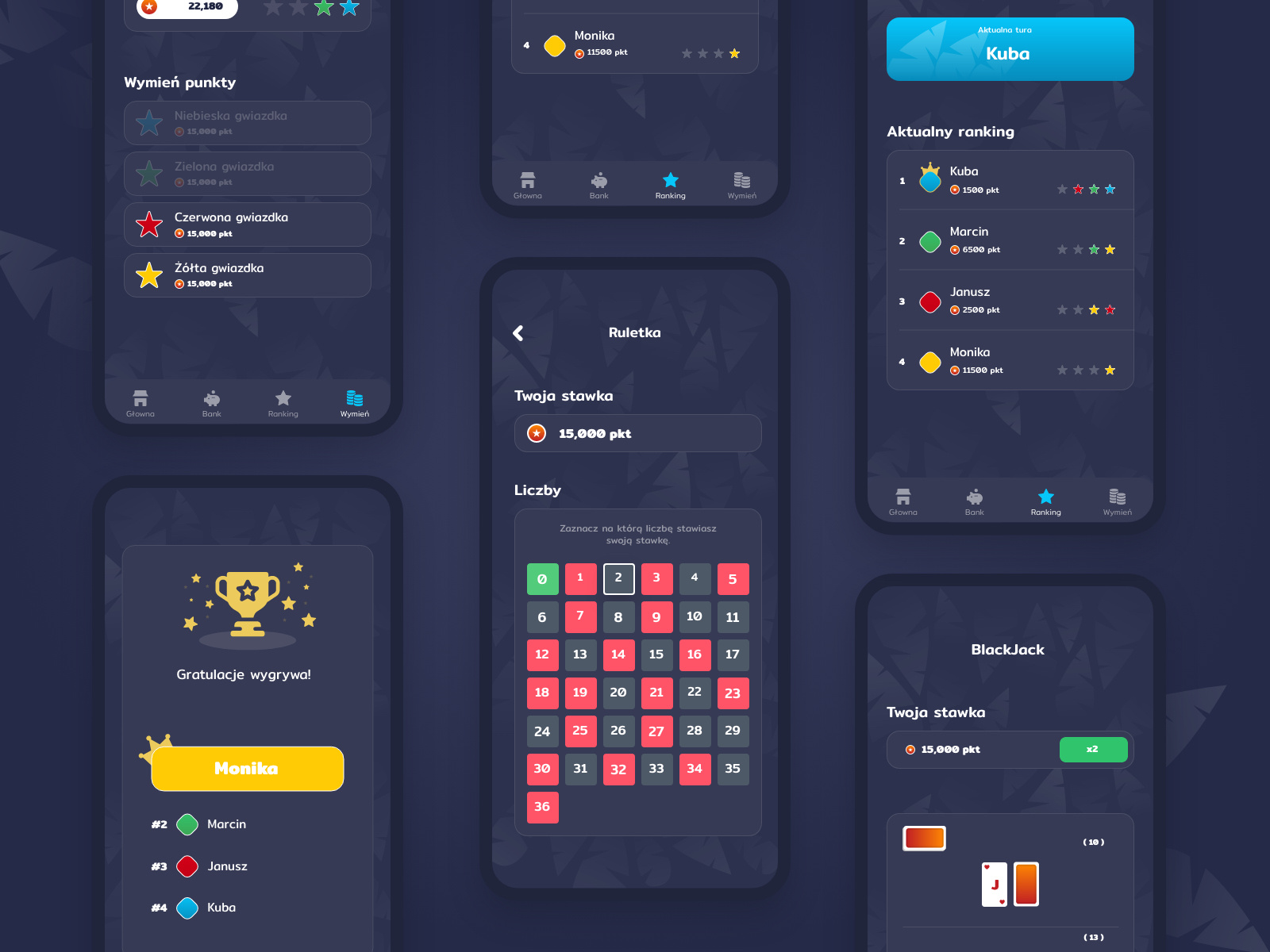 Mobile app for a board game by Patryk Bułat for Momentum on Dribbble