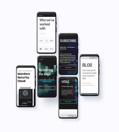 UX Case Study - Wandera branding button case study cybersecurity digital design digital security interaction design mobile ui mockup redesign ui design user experience user interface ux website
