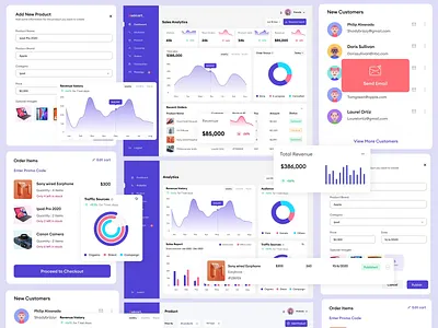 Kwicart E-commerce Dashboard animation app branding design illustration mobile app typography ui ux ux ui