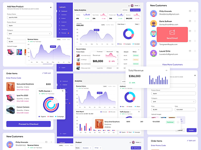 Kwicart E-commerce Dashboard animation app branding design illustration mobile app typography ui ux ux ui