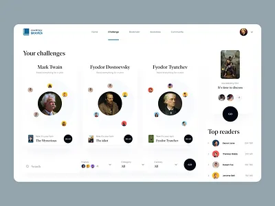 Country Books book cover books challenge chat clean concept dailyui design discuss flat library profile search ui user inteface ux uxdesign web website
