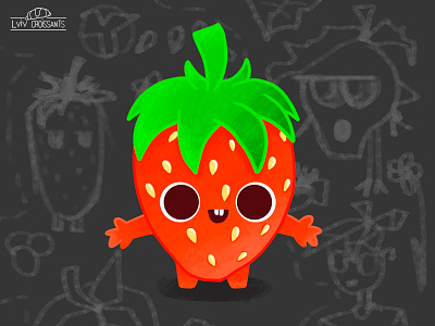 Strawberry Friendly adobe illustrator adobe photoshop blog blog illustration drawing graphic graphicdesign illustration illustration art illustration design