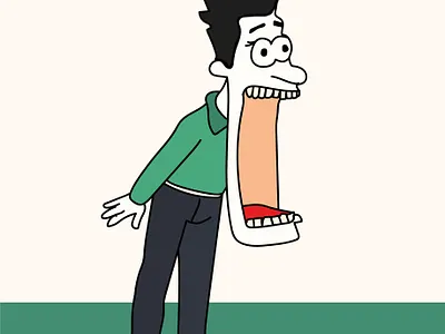 BIG MOUTH cartoon design illustration