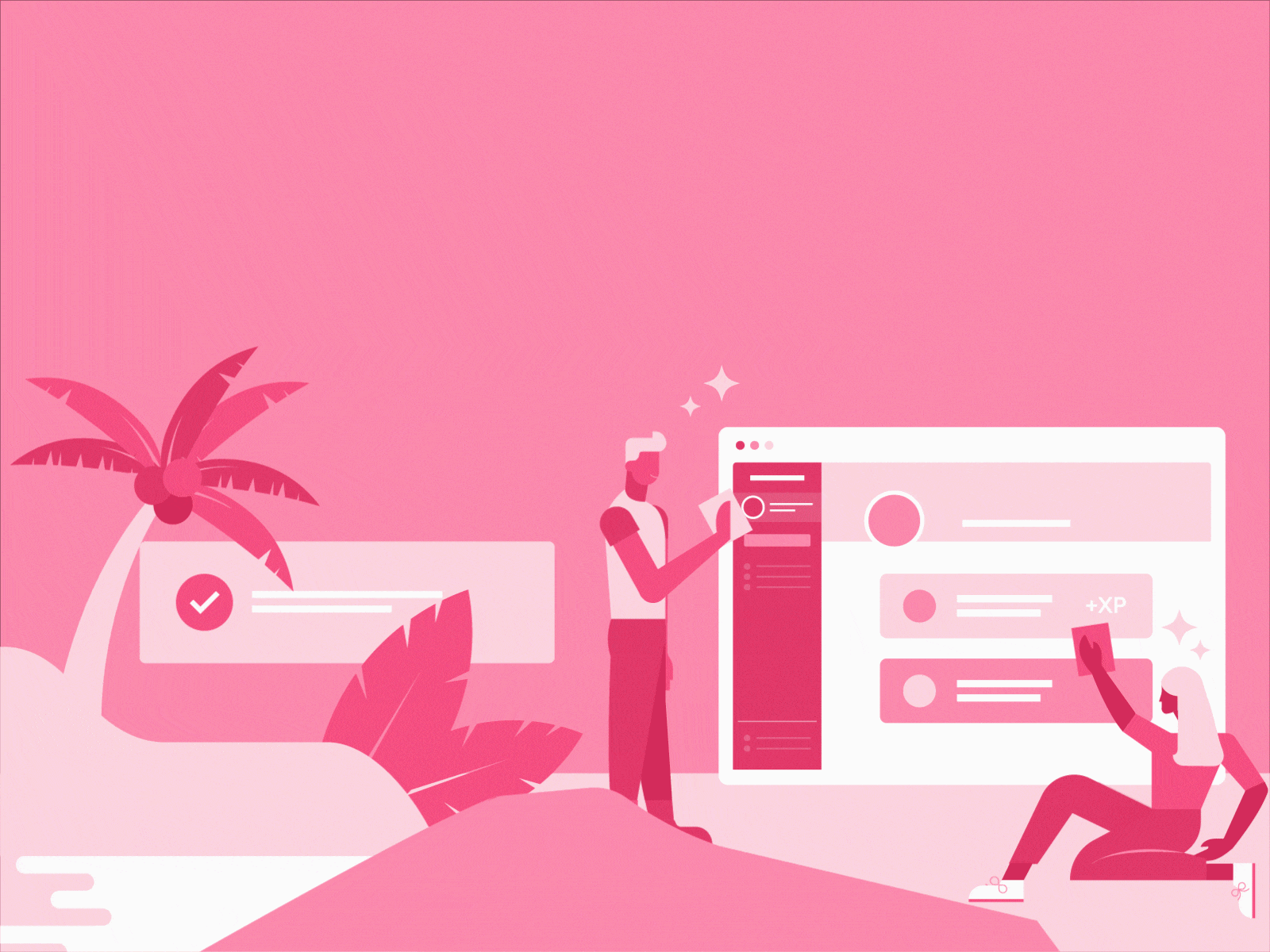 Product Illustration animation flat design illustration product tech company ui user interface ux