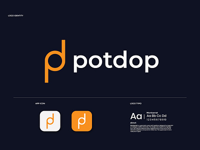 potdop modern pd letter logo design app appicon brandmark construction corporate e commerce elegant gradient logo logo logodesigner logomaker logos minimal minimalist modern modernlogo pd pd letter pd letter logo