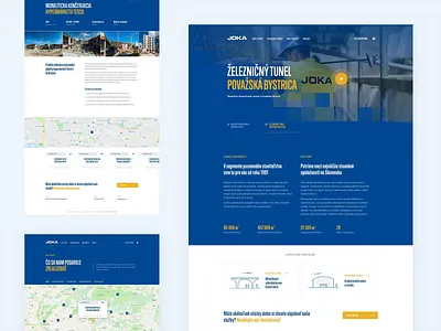 Joka Construction building clean construction header homepage landing minimal ui ux web webdesign website
