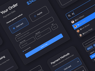 Clean Dark UI design ui ux