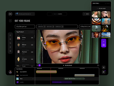 Mav.Farm Video Editor dashboard design fashion interface news photo player production store typography video video platform web