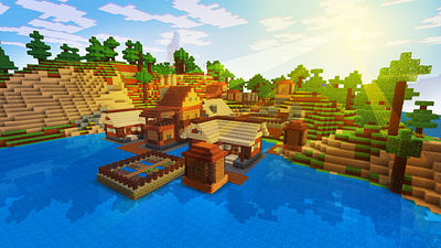 Cozy House & Pier, How to Build a Dock in Realmcraft build craft free minecraft game art game design games landscape minecraft building nature pixel art realmcraft