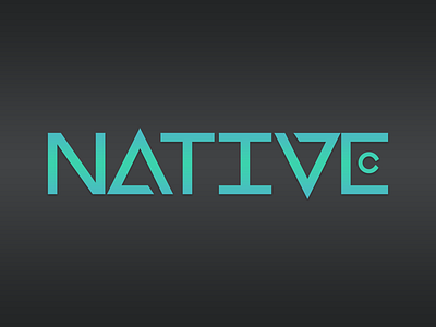 Native C Logo branding design logo logotype typogaphy