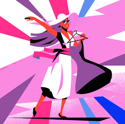 The Fashionista: GRL PWR 2danimation 3dart aftereffects animation branding design designmatters illustration illustrator motion motiondesign motiongraphics motionographer sketch sugarblood sunset supersequential travel vector xuxoe