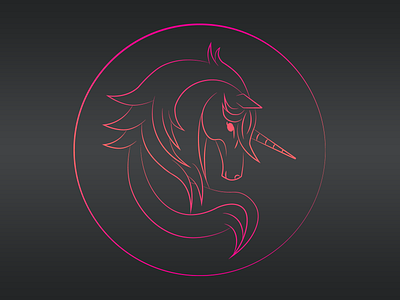 Unicorn Circle branding design illustration illustrator logo logo concept