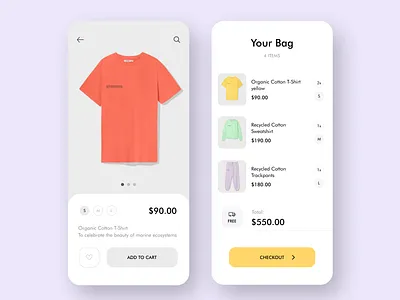 Online shop App add to cart app design branding cart clothes delivery digital ecommerce flat home page iphone mimimal mobile mobile design online shop order search showroom ui ux