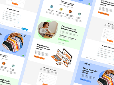 Landing page Multistore RI. figma landing page prototyping ui design webdesign